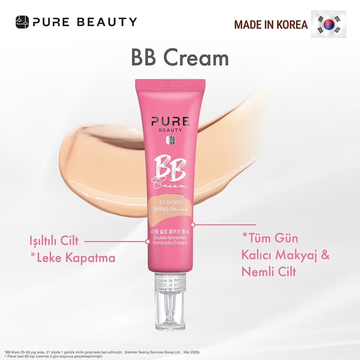 Pure Beauty BB Krem SPF50 PA++++ Ivory 30 ml 2