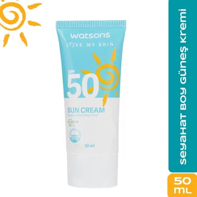 Watsons Sun Seyahat Boy Krem SPF50 50 ml
