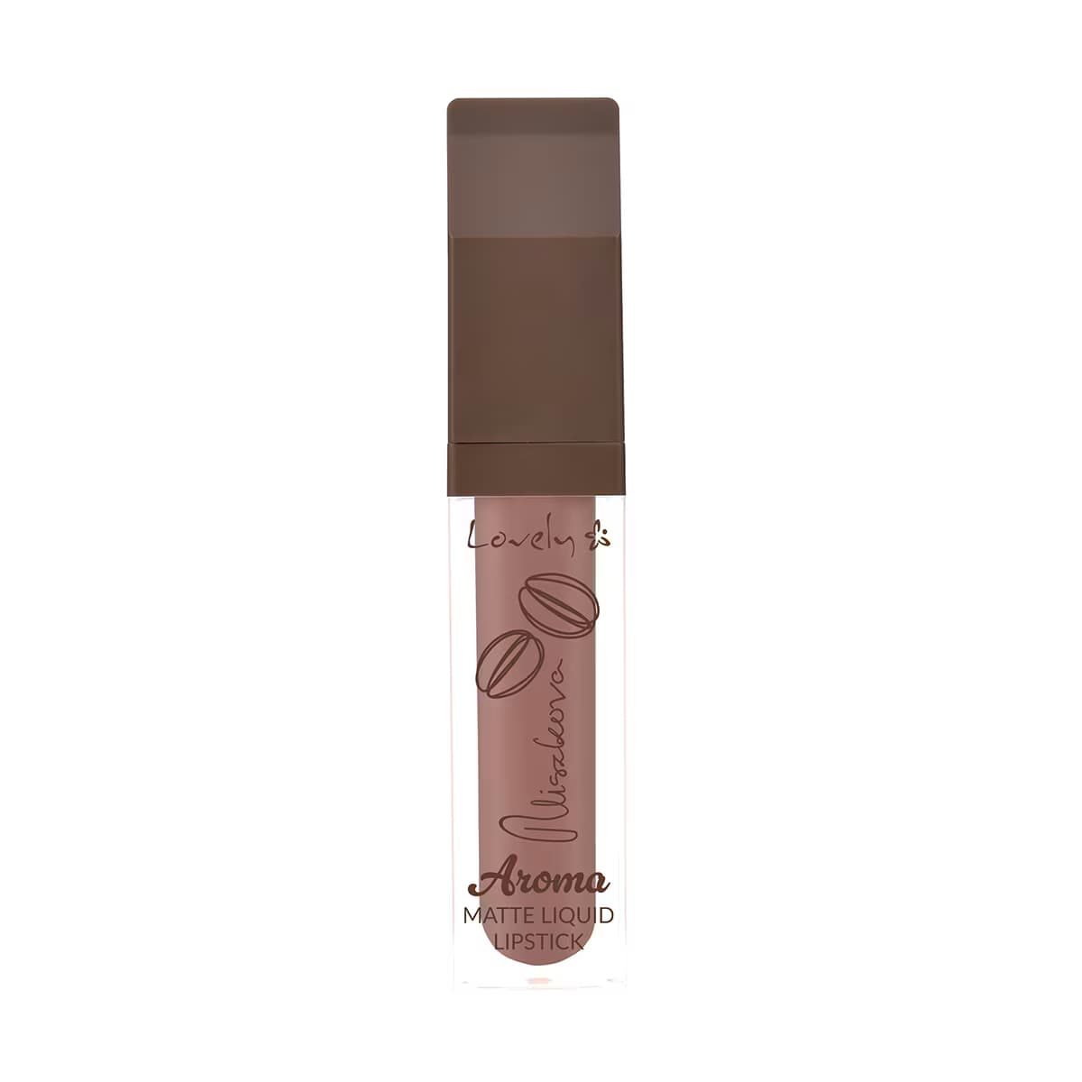 Lovely Aroma Mat Likit Lipstick 01 3