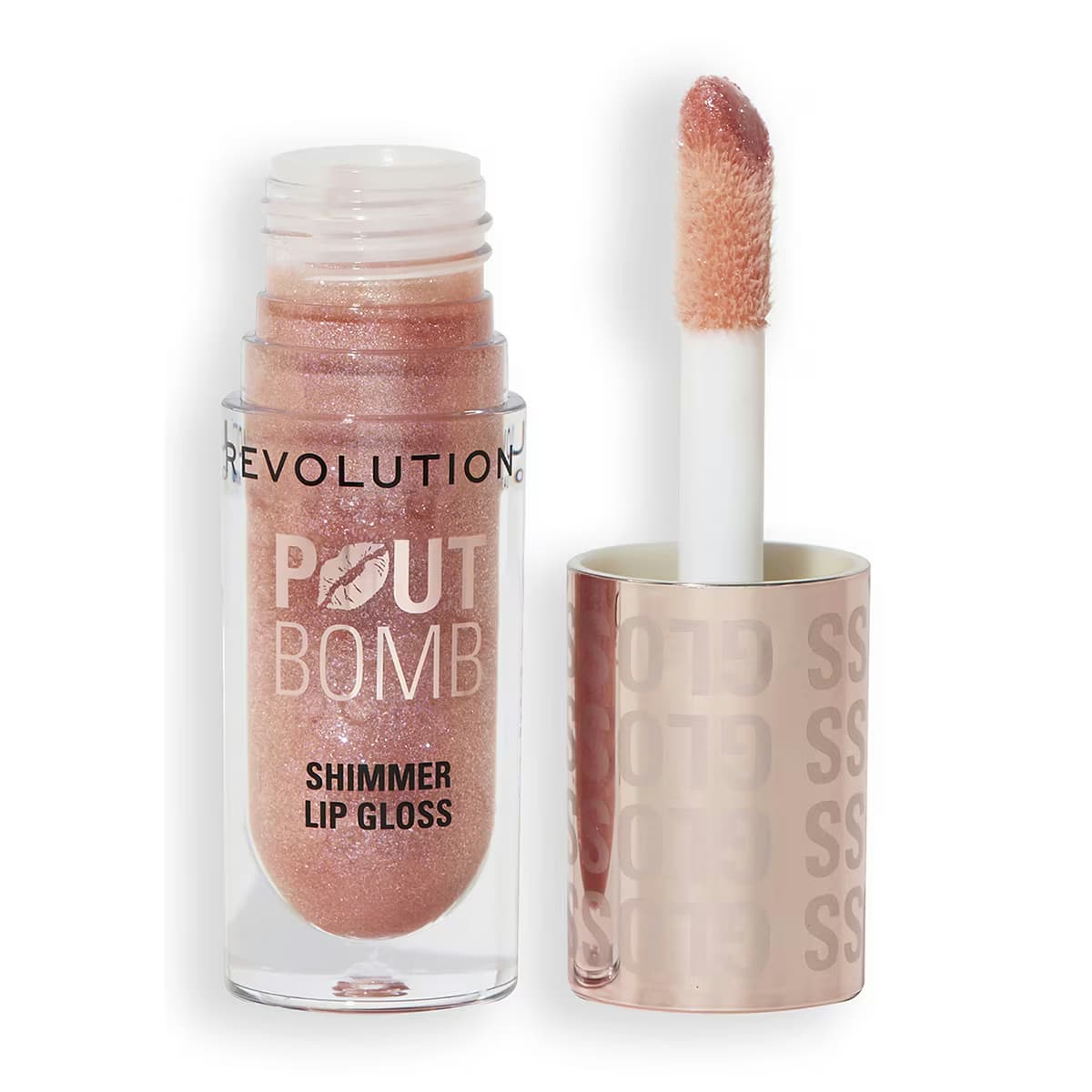Revolution Shimmer Bomb Gloss Glimmer Nude 5