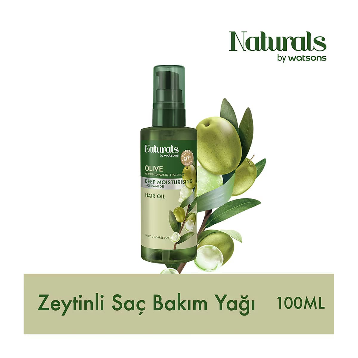 Naturals By Watsons Olive Saç Yağı 100 ml 3