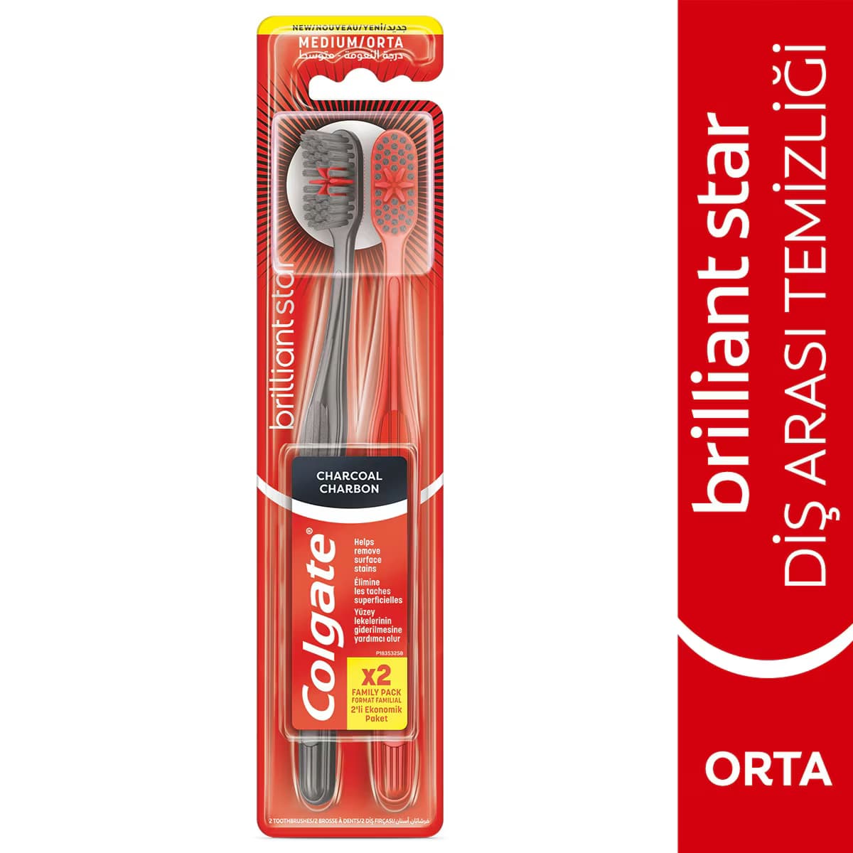 Colgate Brilliant Black 1+1 Diş Fırçası 5