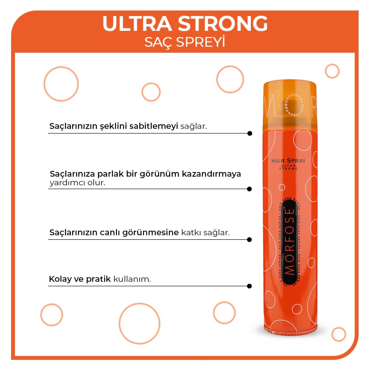 Morfose Ultra Strong Saç Spreyi 270 ml 3