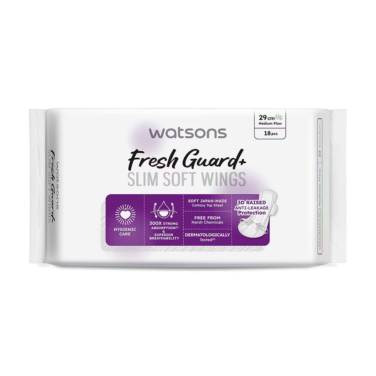 Watsons Fresh Guard+ Slim Soft Uzun 18'li 3