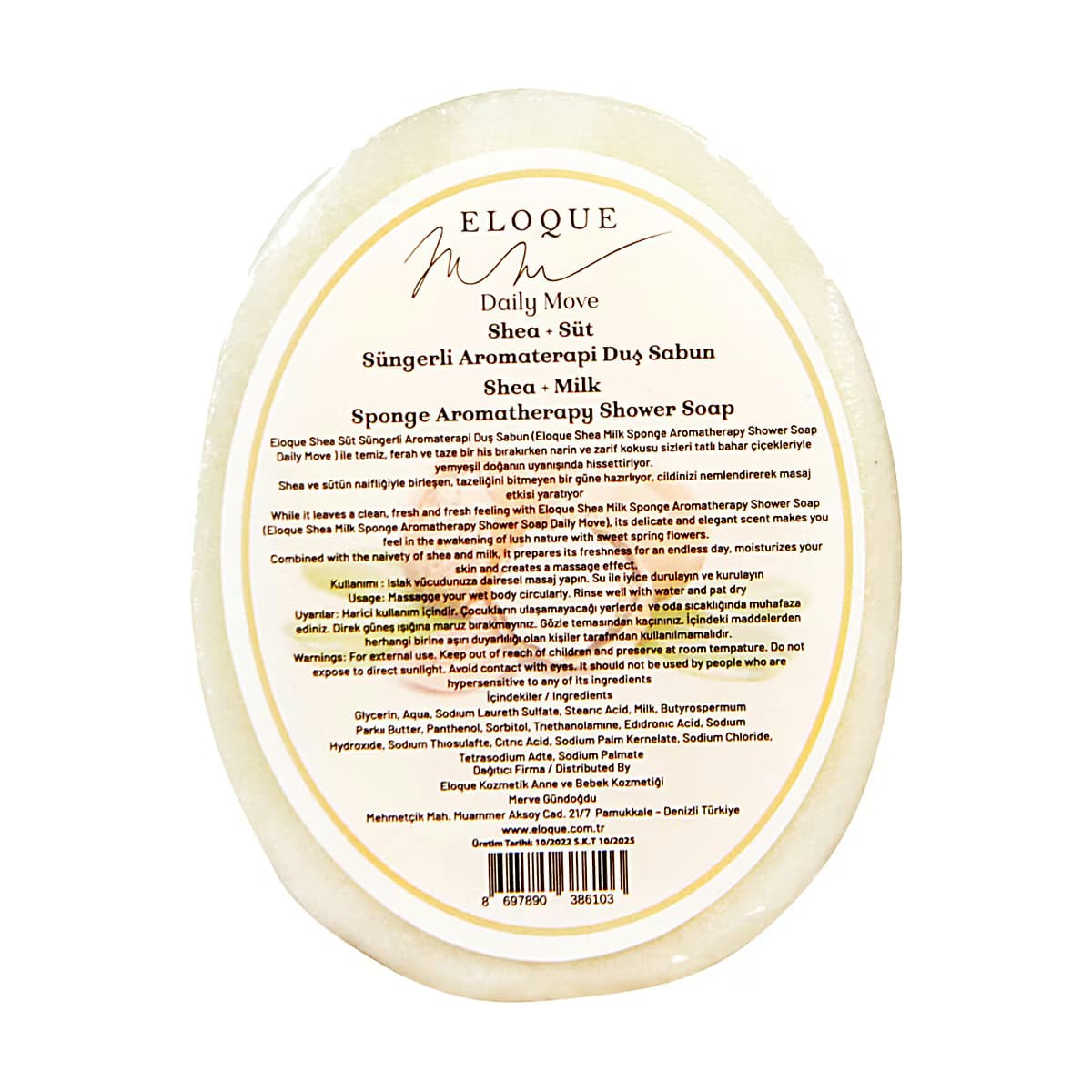 Eloque Katı Sabun Shea&Süt Daily Move 135 g 4