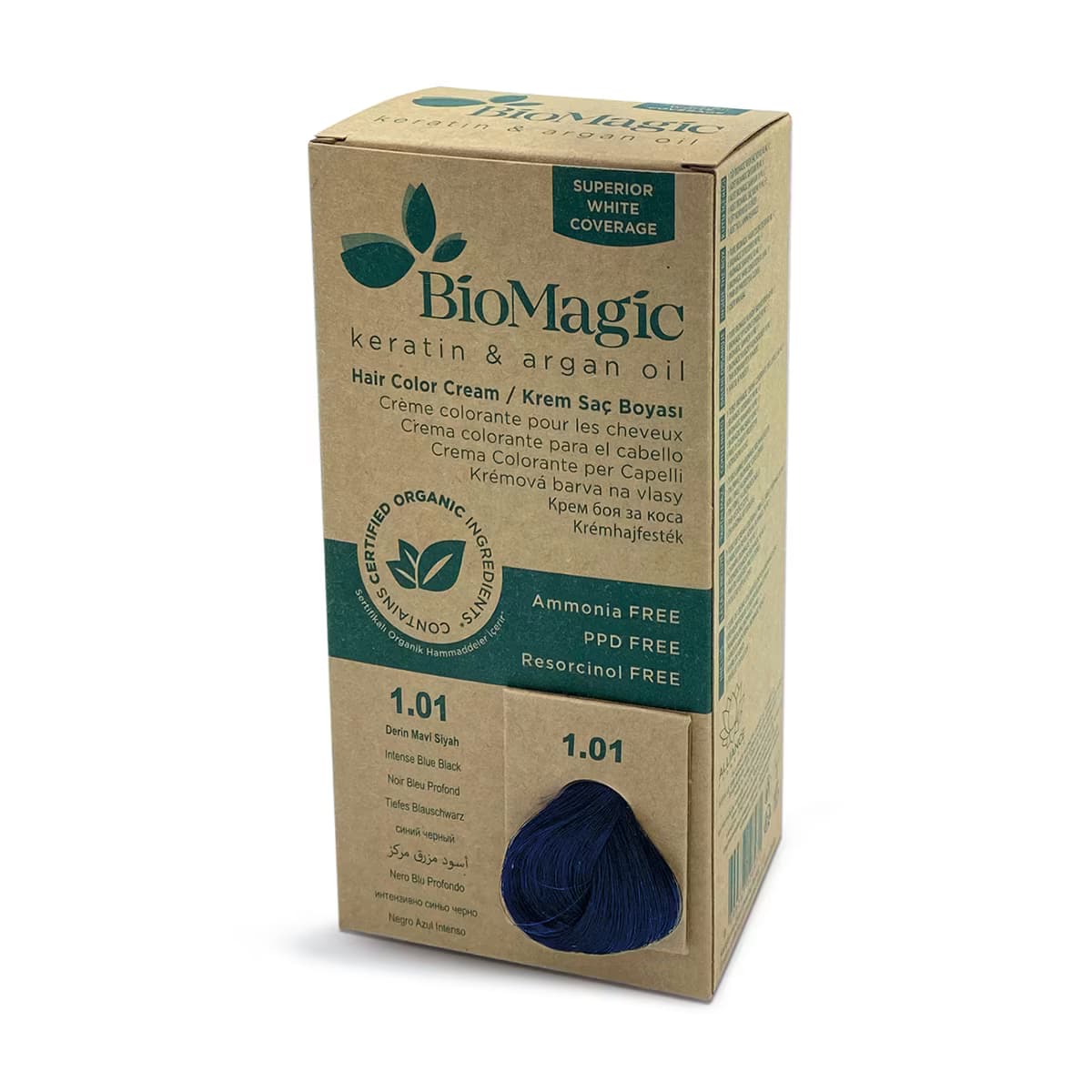 Biomagic Saç Boyası Derin Mavi Siyah No: 1.01 2