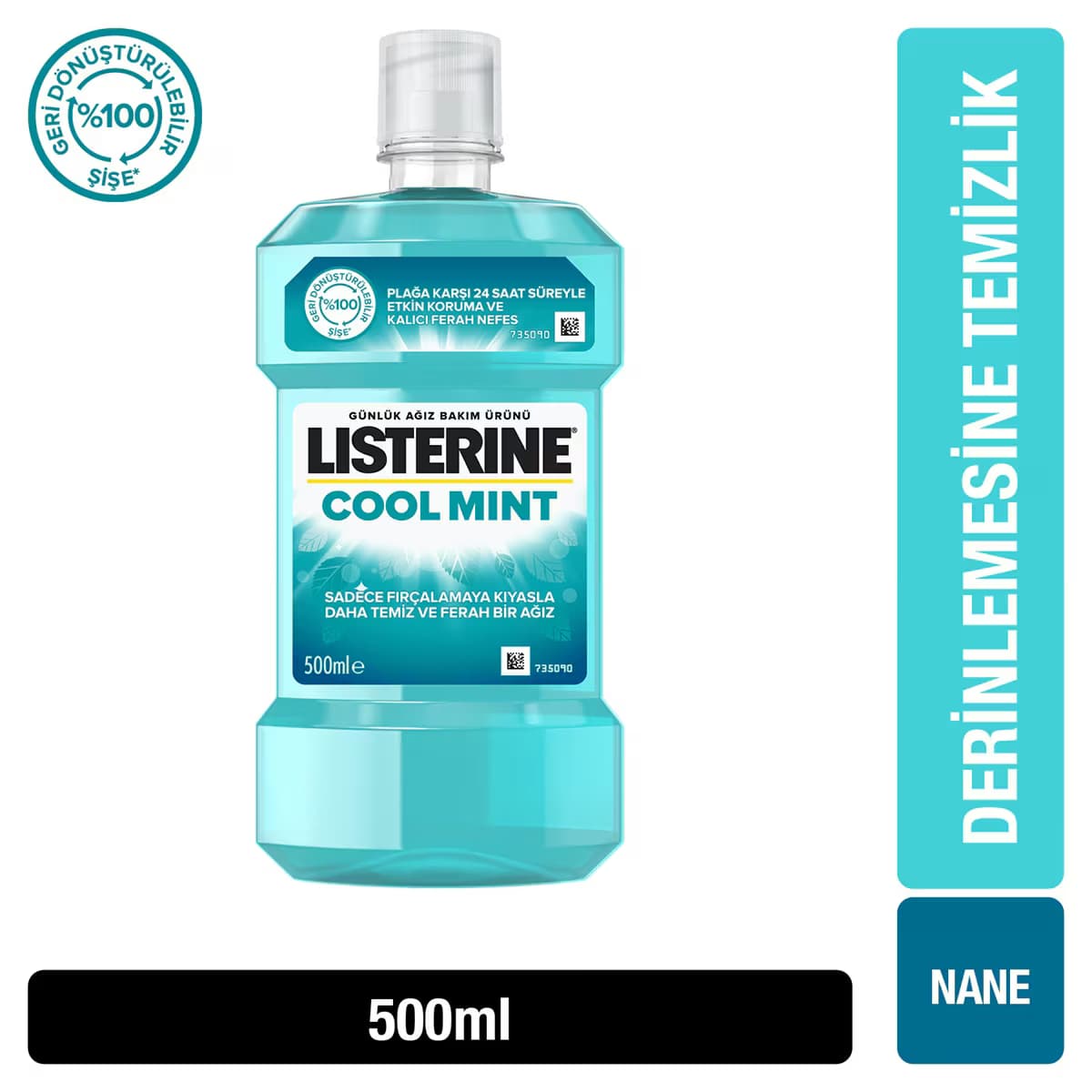Listerine Cool Mint Ağız Suyu 500 ml 3