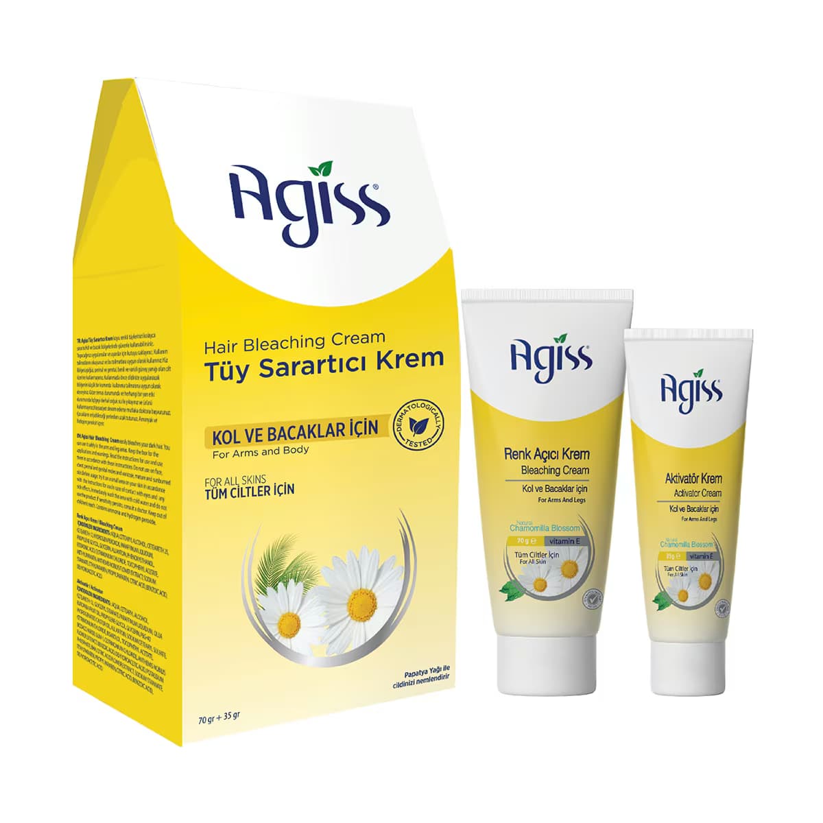 Agiss Tüy Sarartıcı Krem 70 ml + 35 ml 4