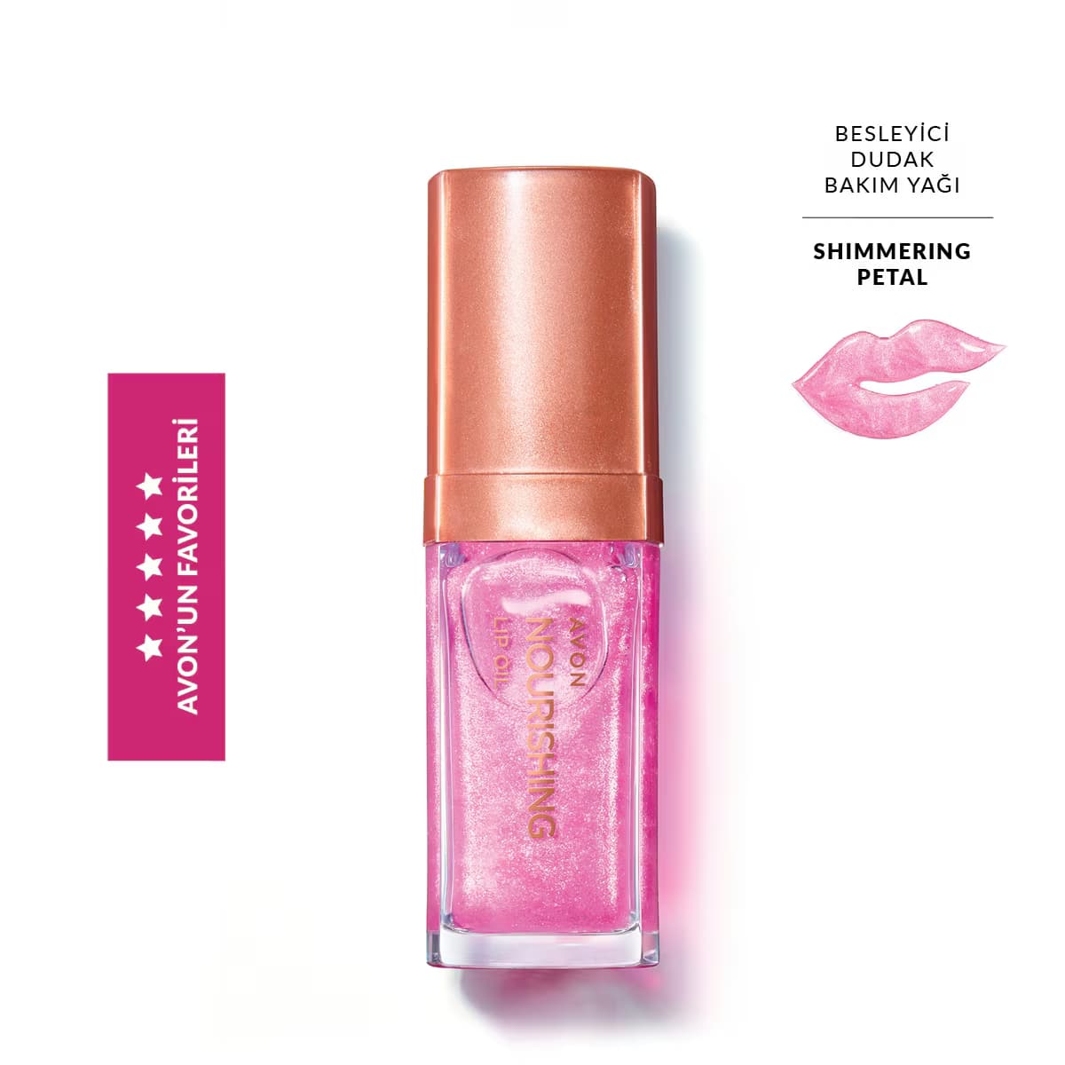 Avon True Dudak Bakım Yağı Shimmering Petal 3