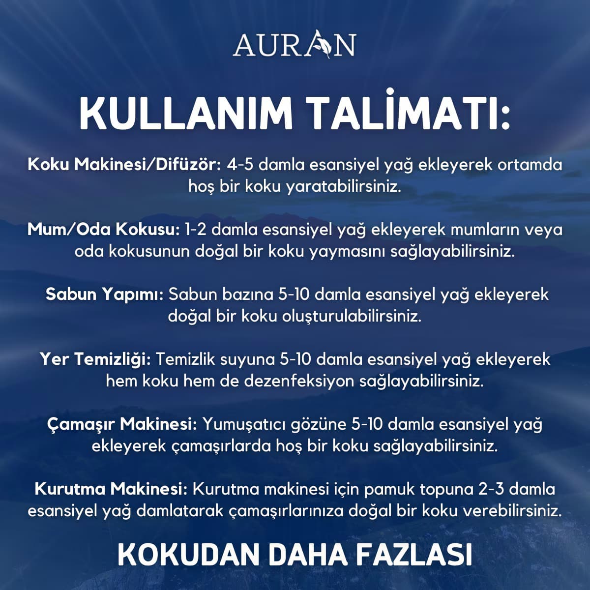 Auran Uçucu Koku Yağı Okyanus 10 ml 4