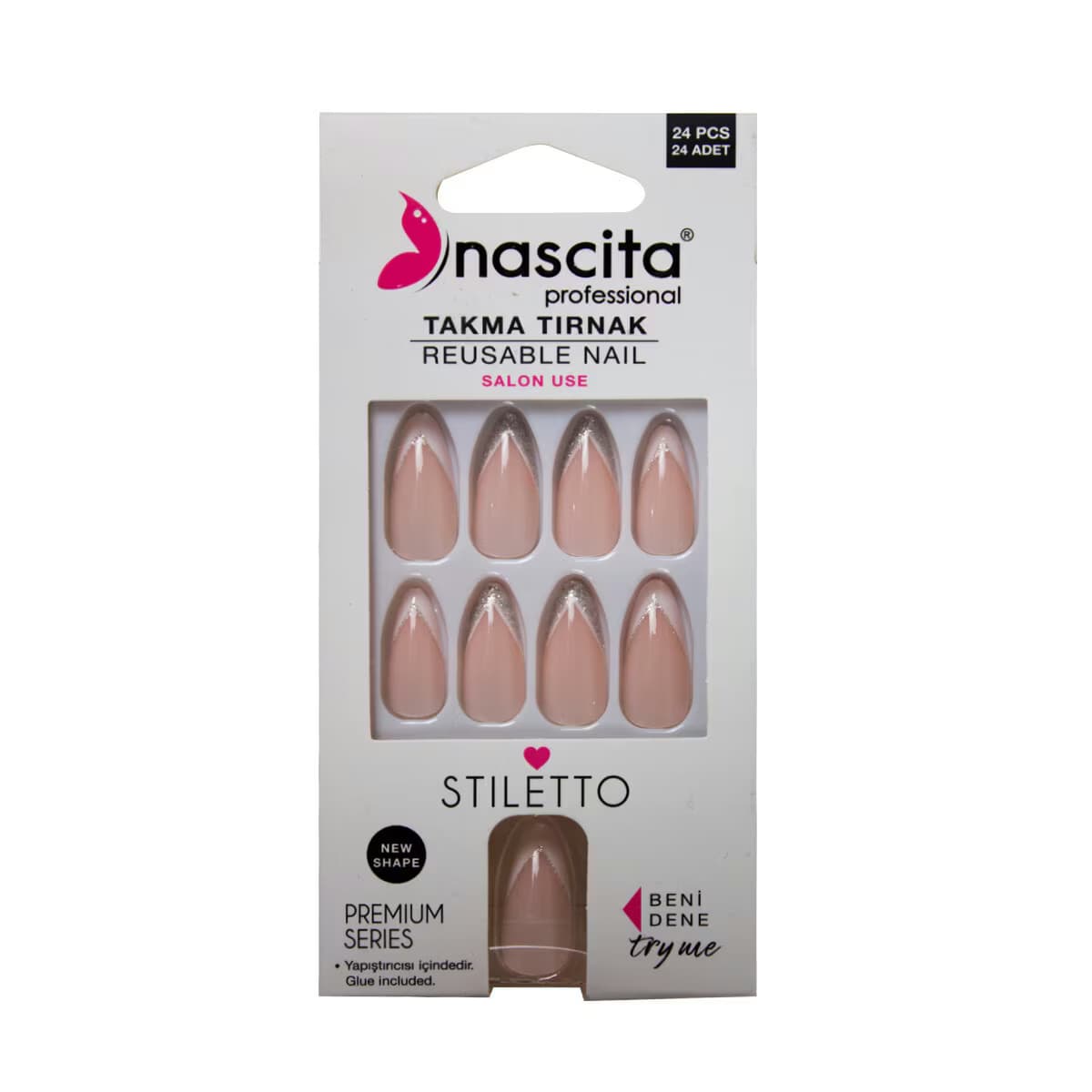 Nascita Stiletto French Takma Tırnak 24'lü 2
