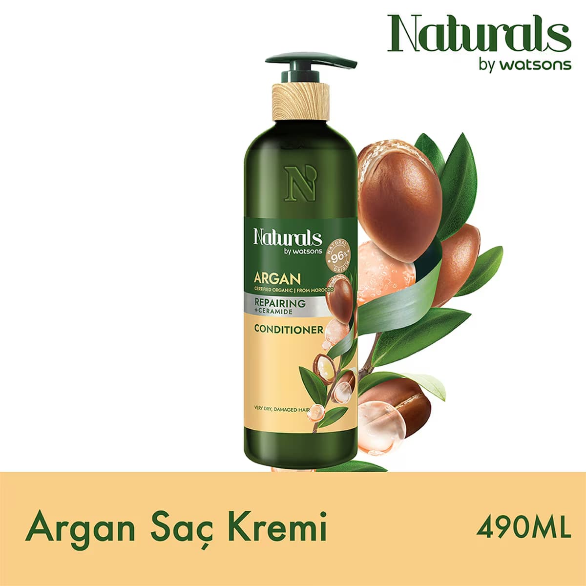 Naturals By Watsons Argan Saç Kremi 490 ml