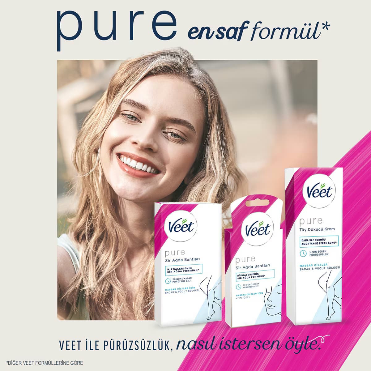 Veet Pure Tüy Dökücü Krem 100 ml 5