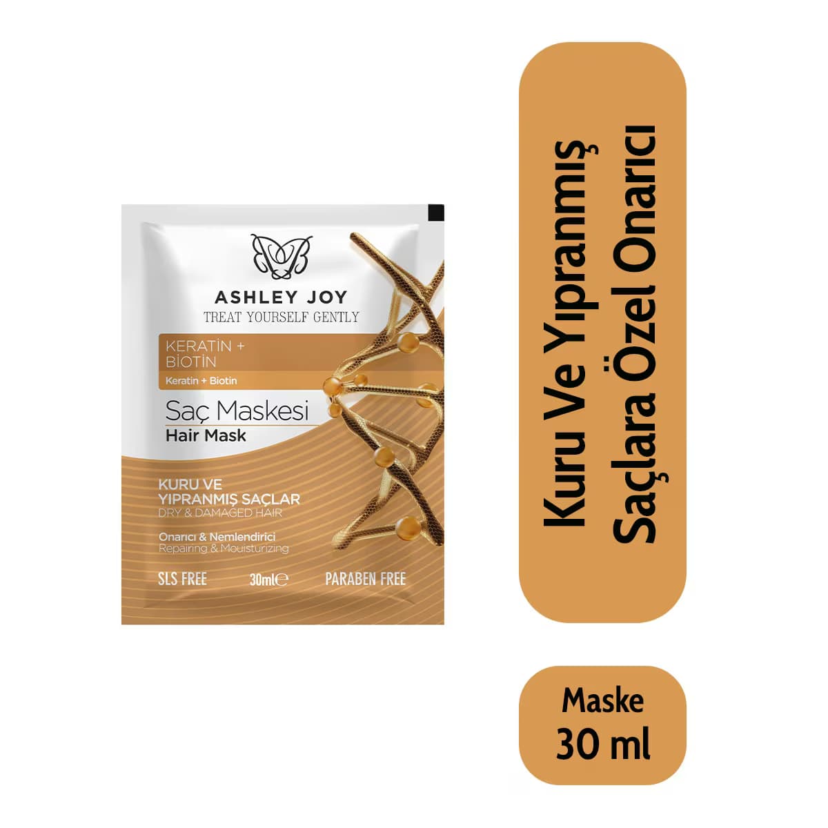 Ashley Joy Saç Maskesi Onarıcı 30 ml 4