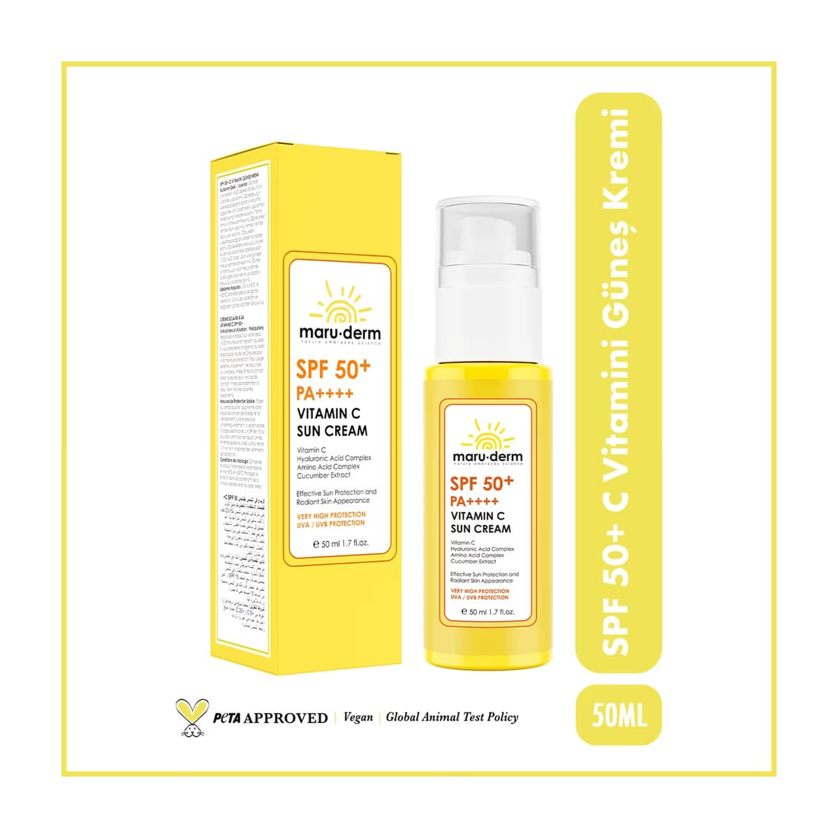Maruderm C Vitamini Güneş Kremi Spf50+ 50 ml 5