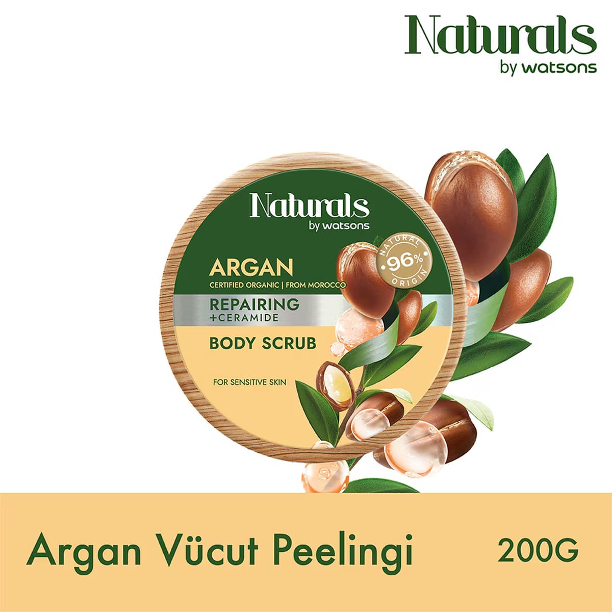 Naturals By Watsons Argan Vücut Scrub 200G 4