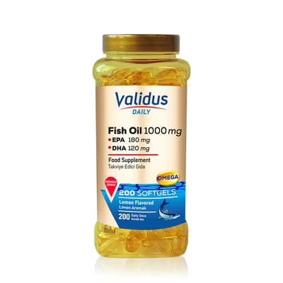 Validus Daily Omega 3 Kapsül 200 Adet