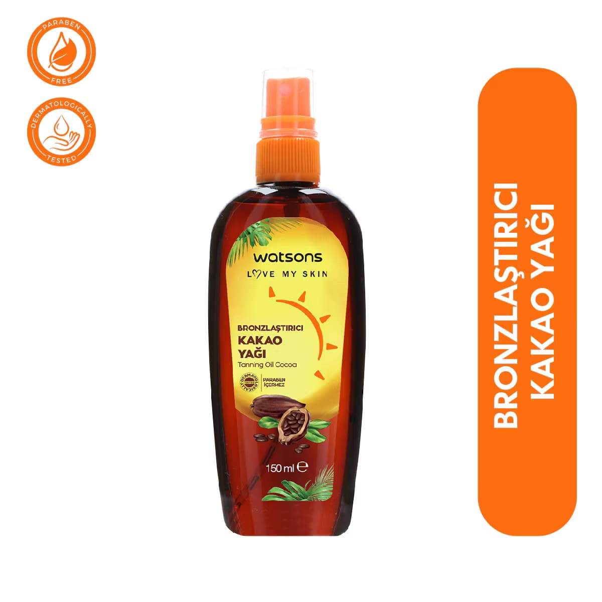 Watsons Bronzlaştırıcı Sprey Kakao Yağı 150 ml