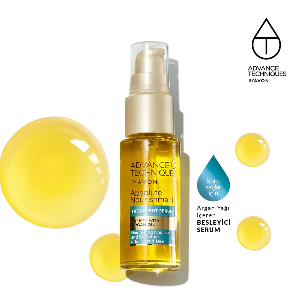 Avon Argan Yağı  Besleyici Saç Serumu 30 ml 3