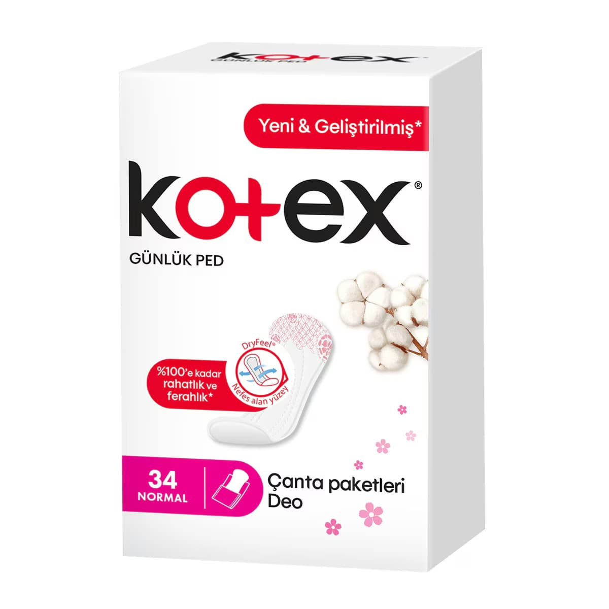Kotex Normal Günlük Ped 34 Adet 2