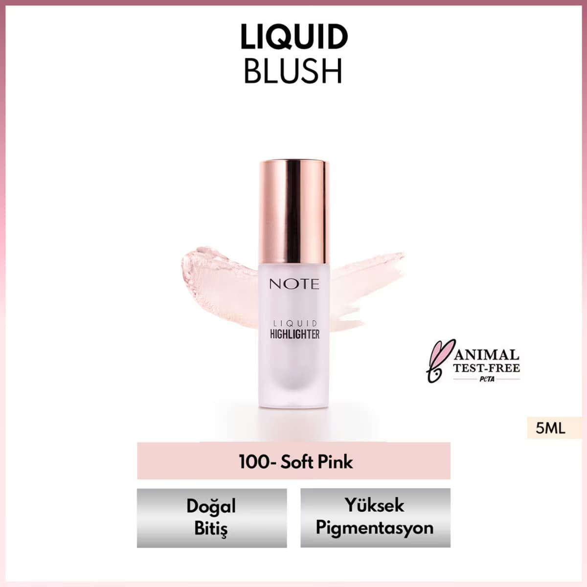 Note Likit Aydınlatıcı 100 Soft Pink 5