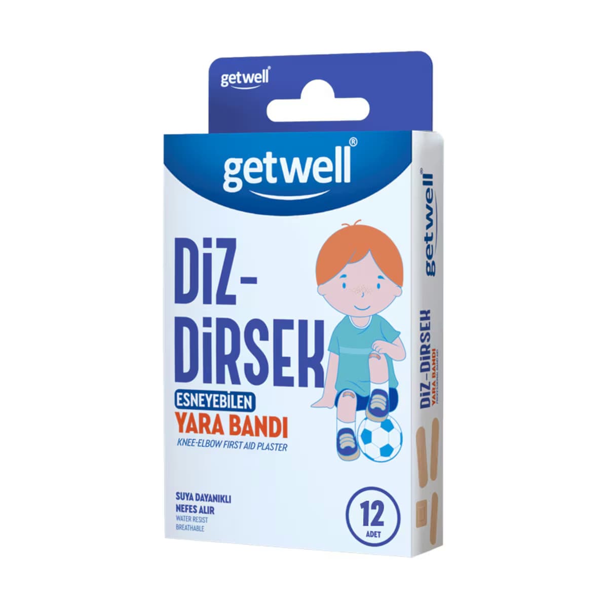 Getwell Diz Dirsek Yara Bandı 12 Adet 2