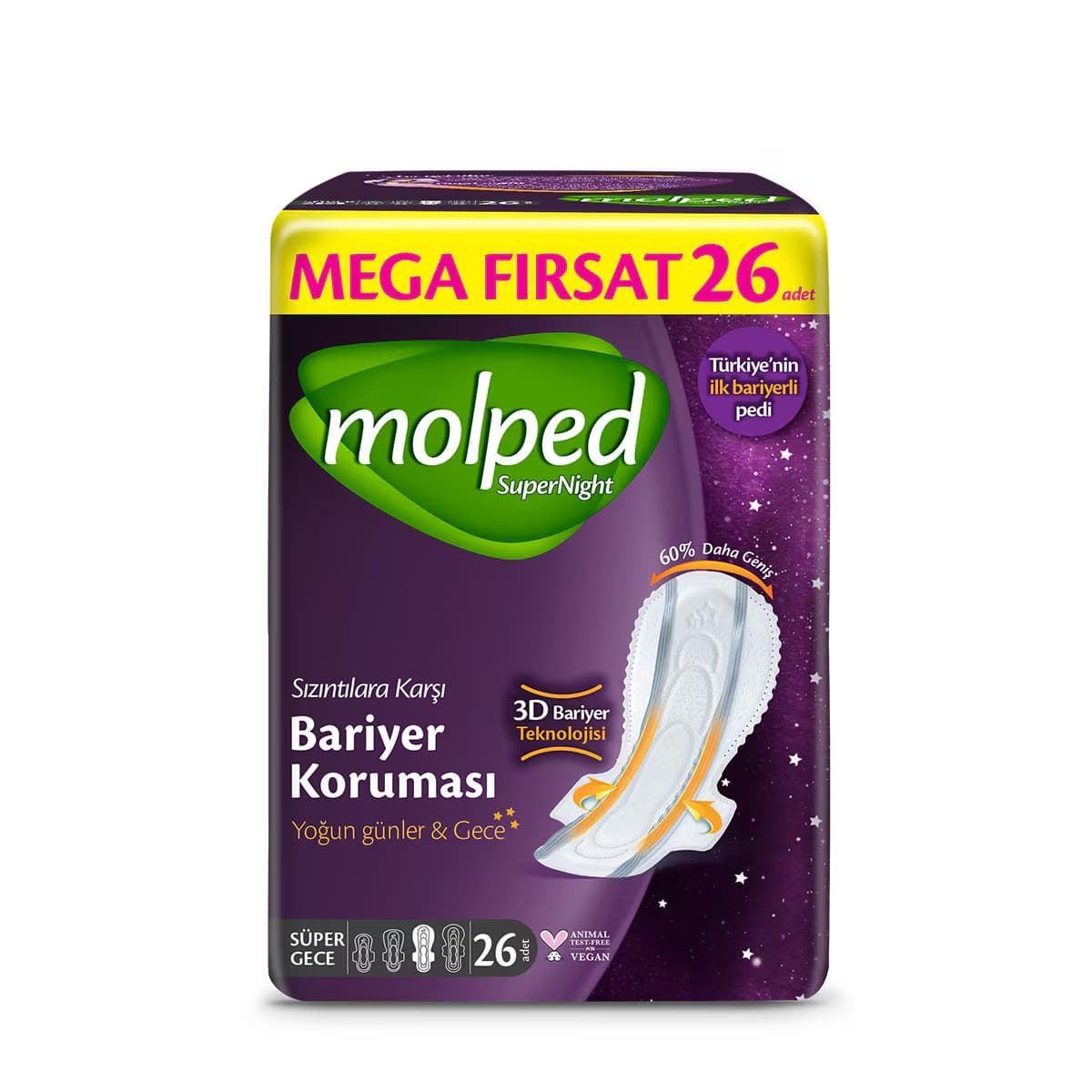 Molped Supernight Ped Süper Gece 26 Adet 2