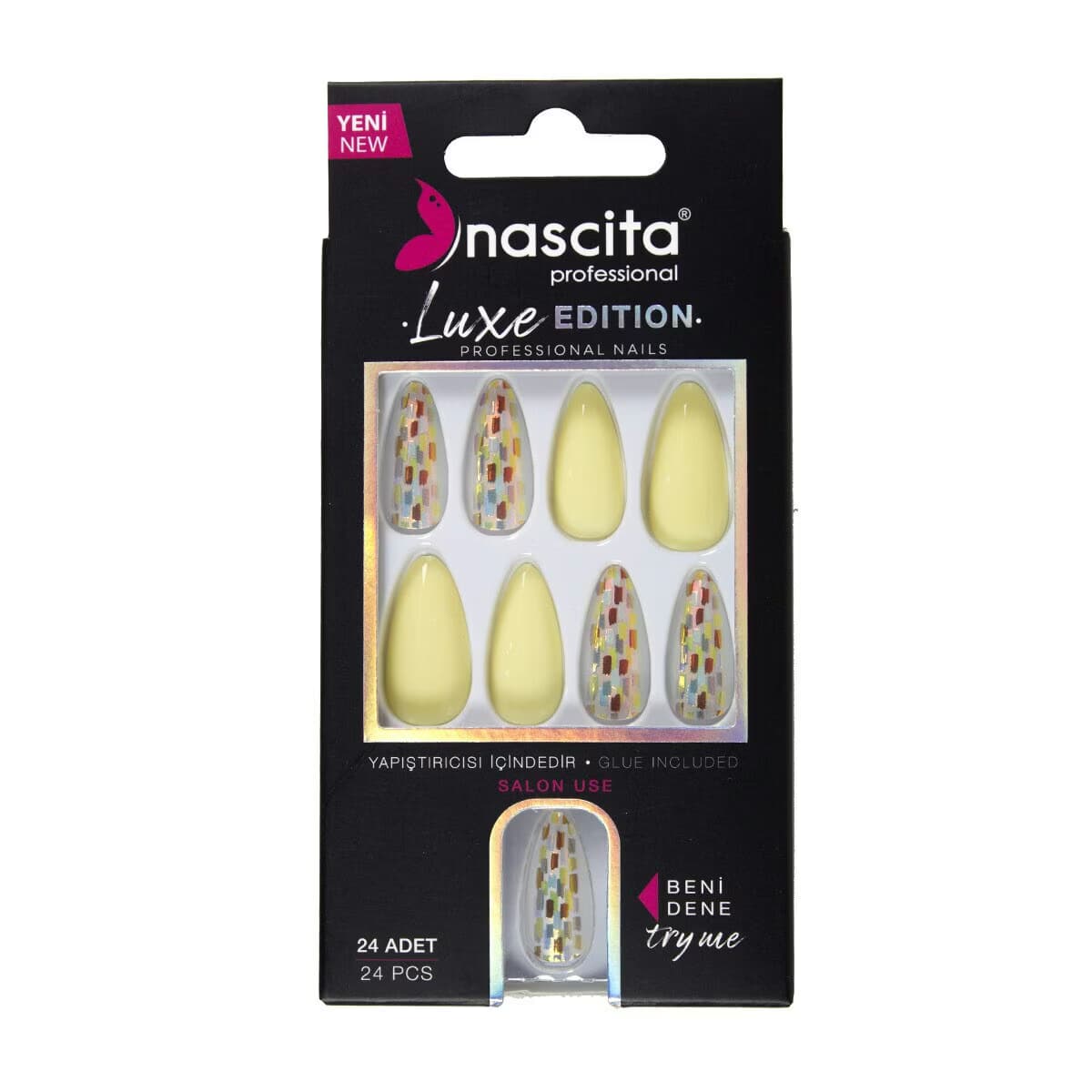 Nascita Luxe Takma Tırnak Butter Yellow 24'lü