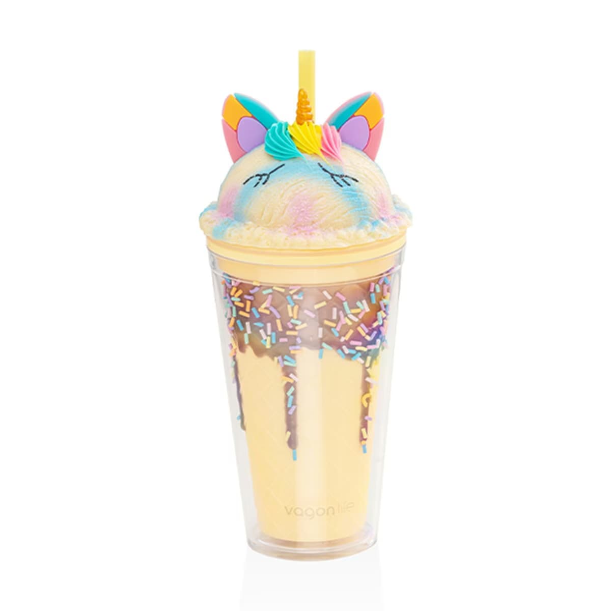Vagonlife 450 ml Unicorn Pipetli Bardak 4