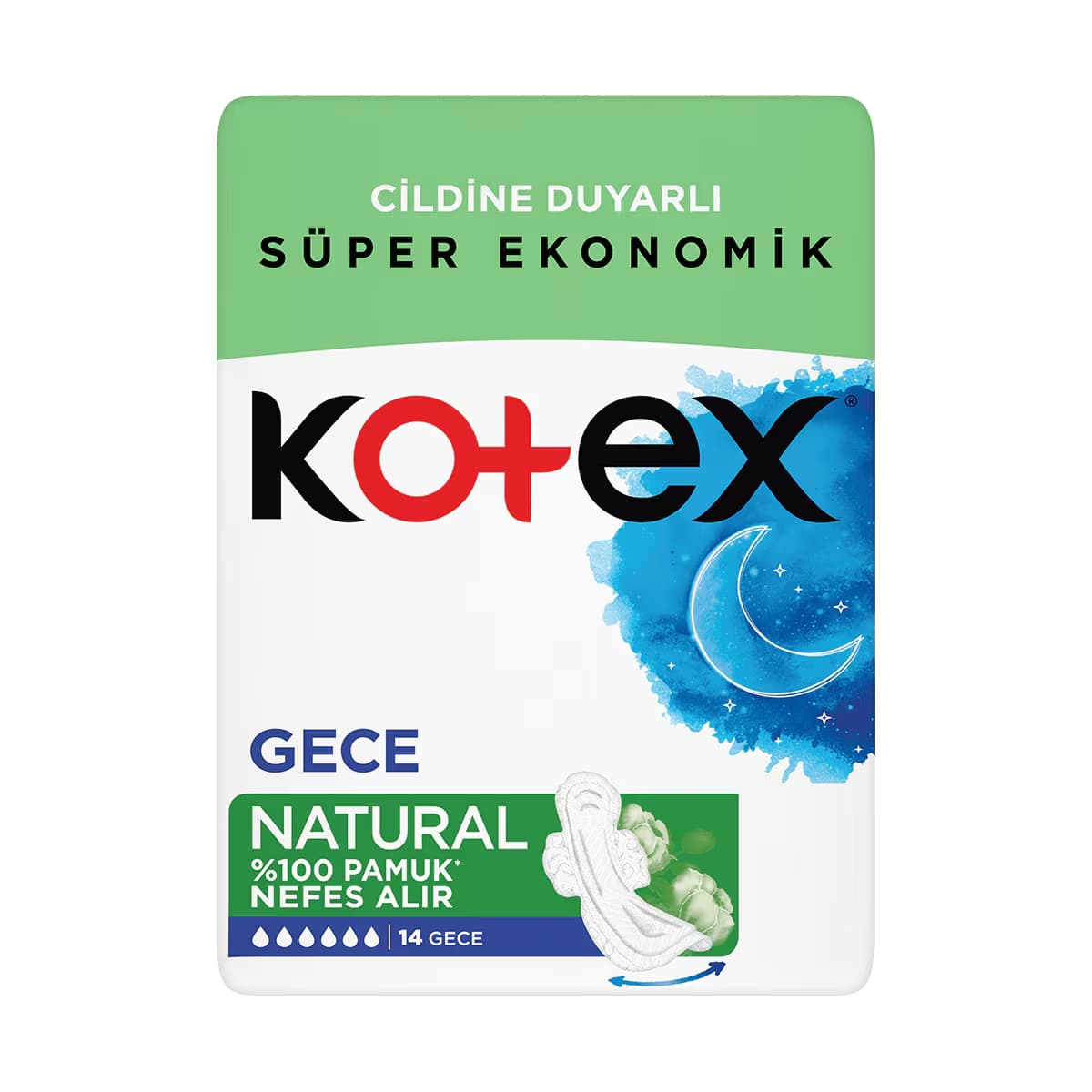 Kotex Natural Ultra Quadro Gece 14 4