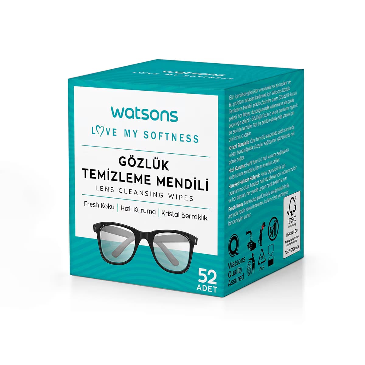 Watsons Gözlük Temizleme Mendili 52 Adet 4
