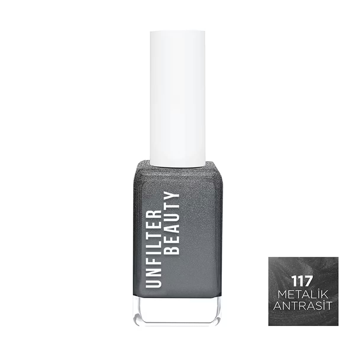 Unfilter Beauty Oje Metalik Antrasit 117 4