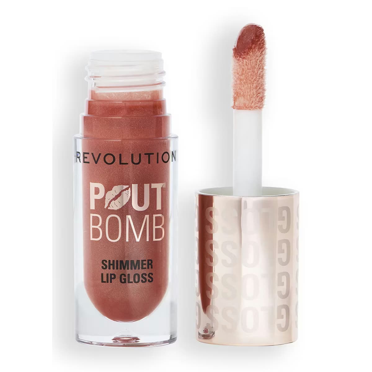 Revolution Shimmer Bomb Gloss Nude Glow 5
