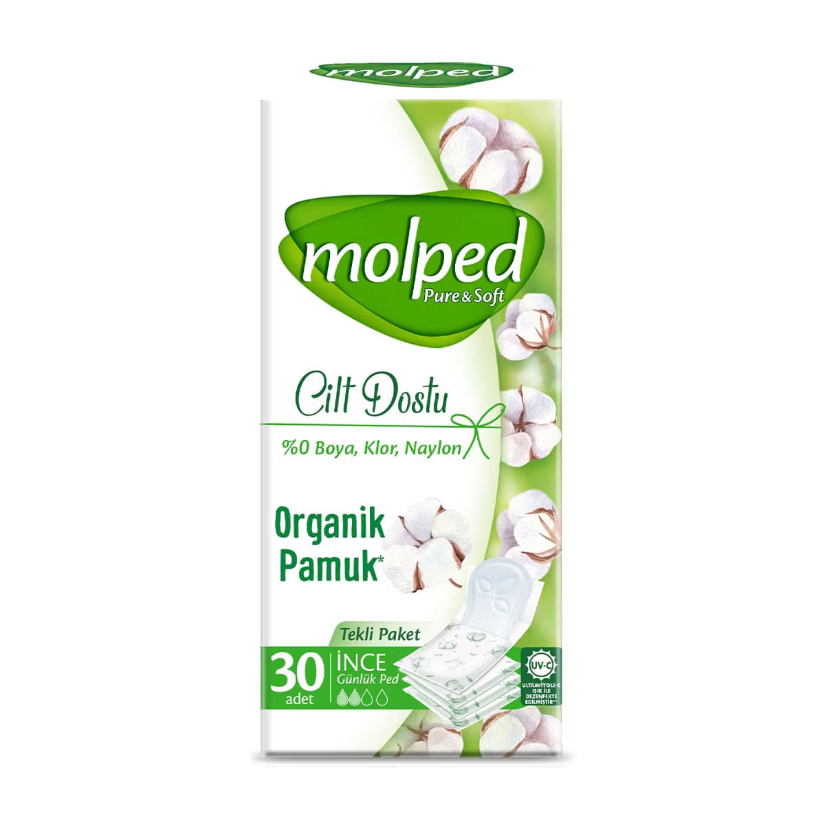 Molped Pure & Soft Günlük Ped 30 Adet 5