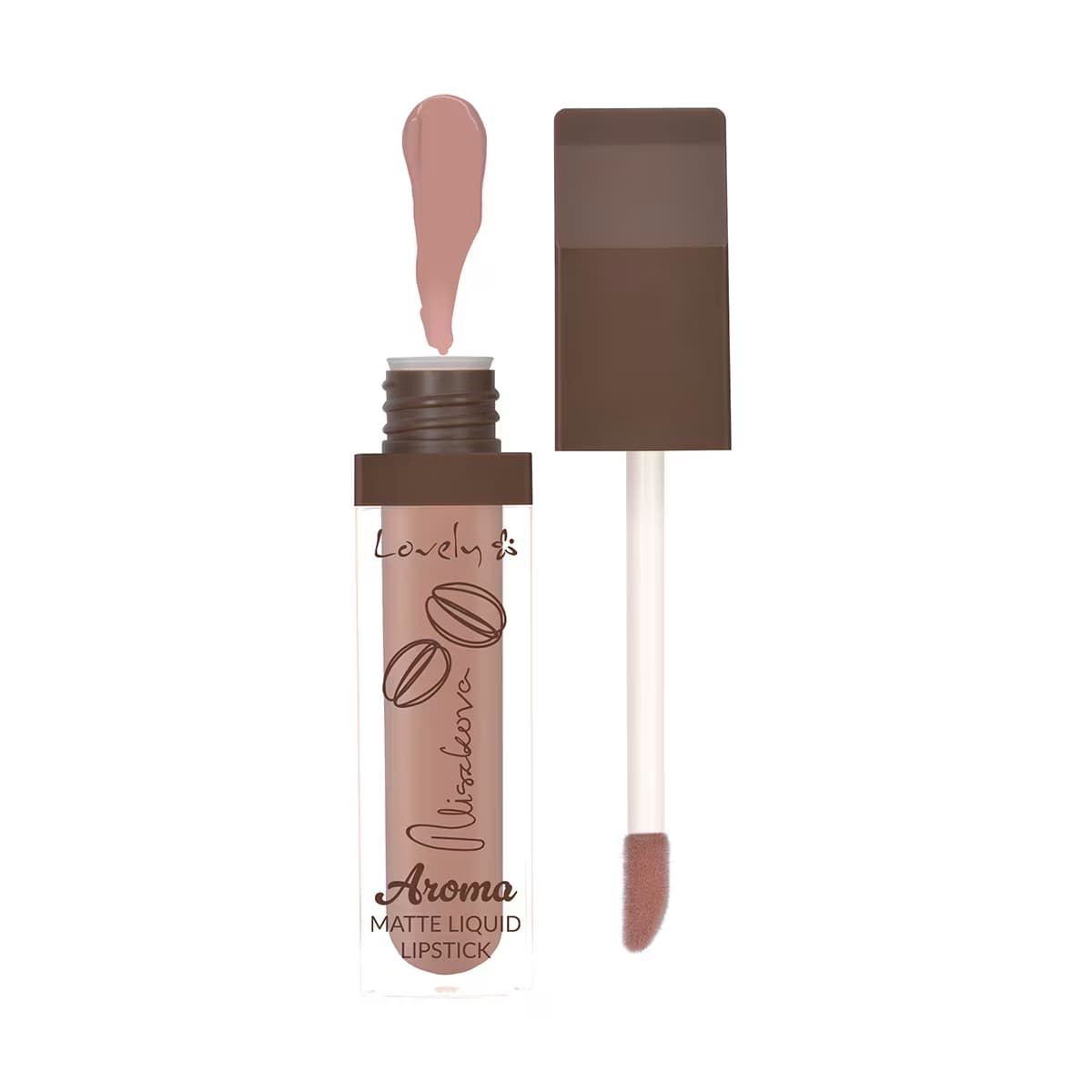Lovely Aroma Mat Likit Lipstick 02 2