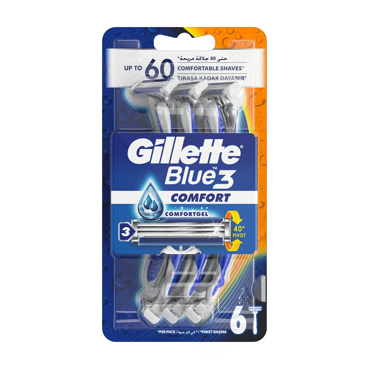 Gillette Blue3 Kullan At Tıraş Bıçağı 6 Adet