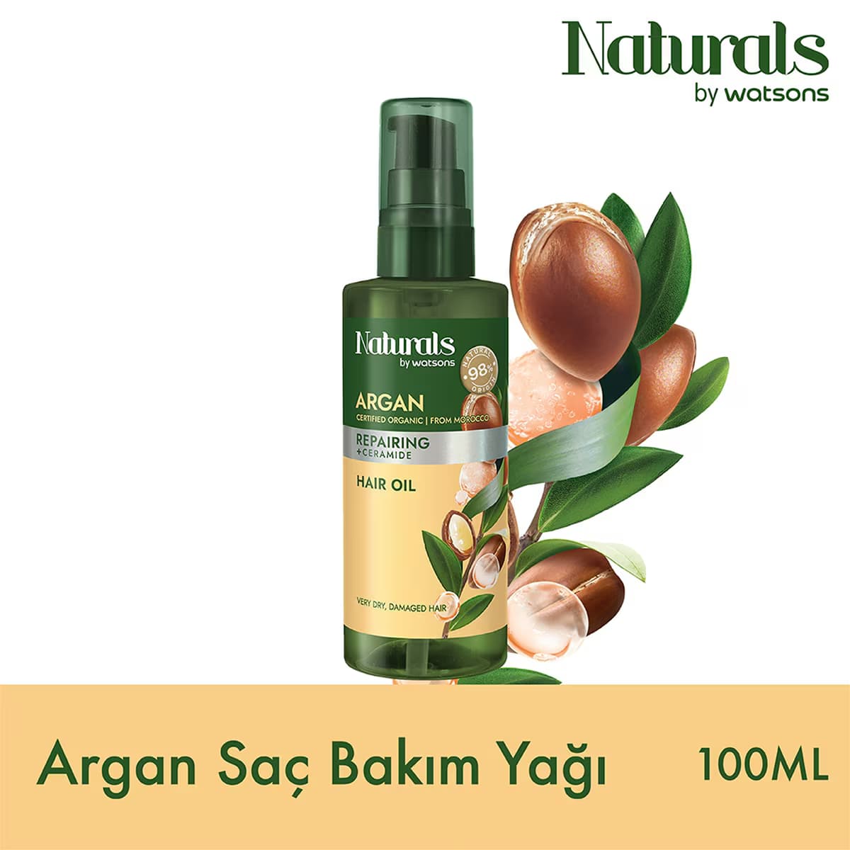 Naturals By Watsons Argan Saç Yağı 100 ml 4