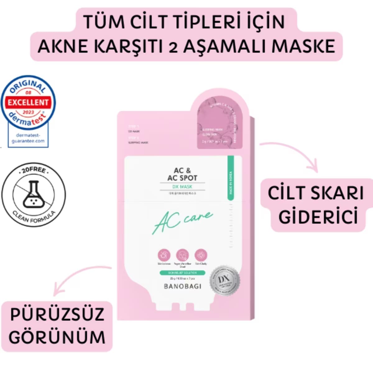 Banobagi Dx Maske Akne Ve Leke 1 Adet 2