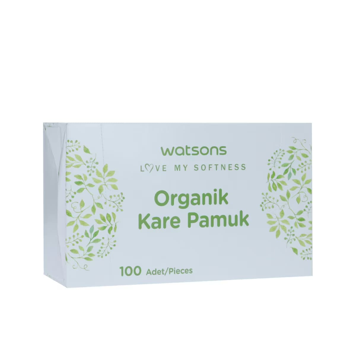 Watsons Organik Kare Pamuk Kutu 100 Adet 3