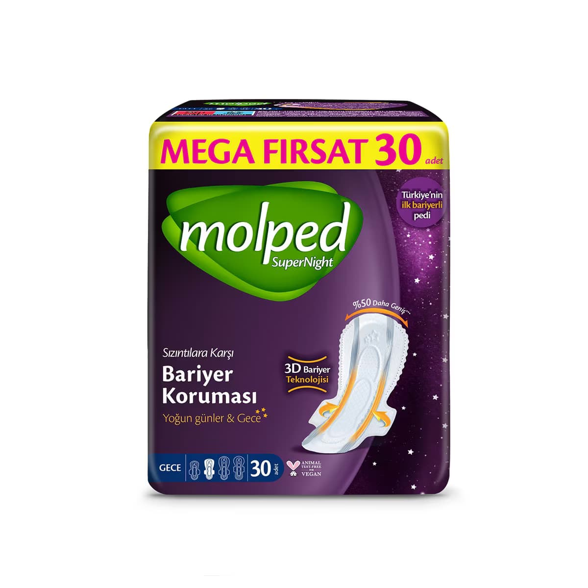 Molped Supernight Ped Gece 30 Adet 2