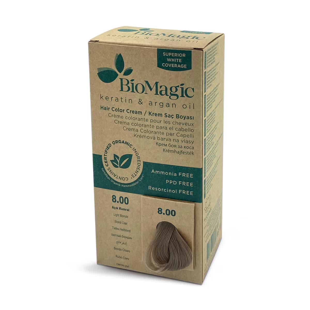 Biomagic Saç Boyası Açık Kumral No: 8.00 2