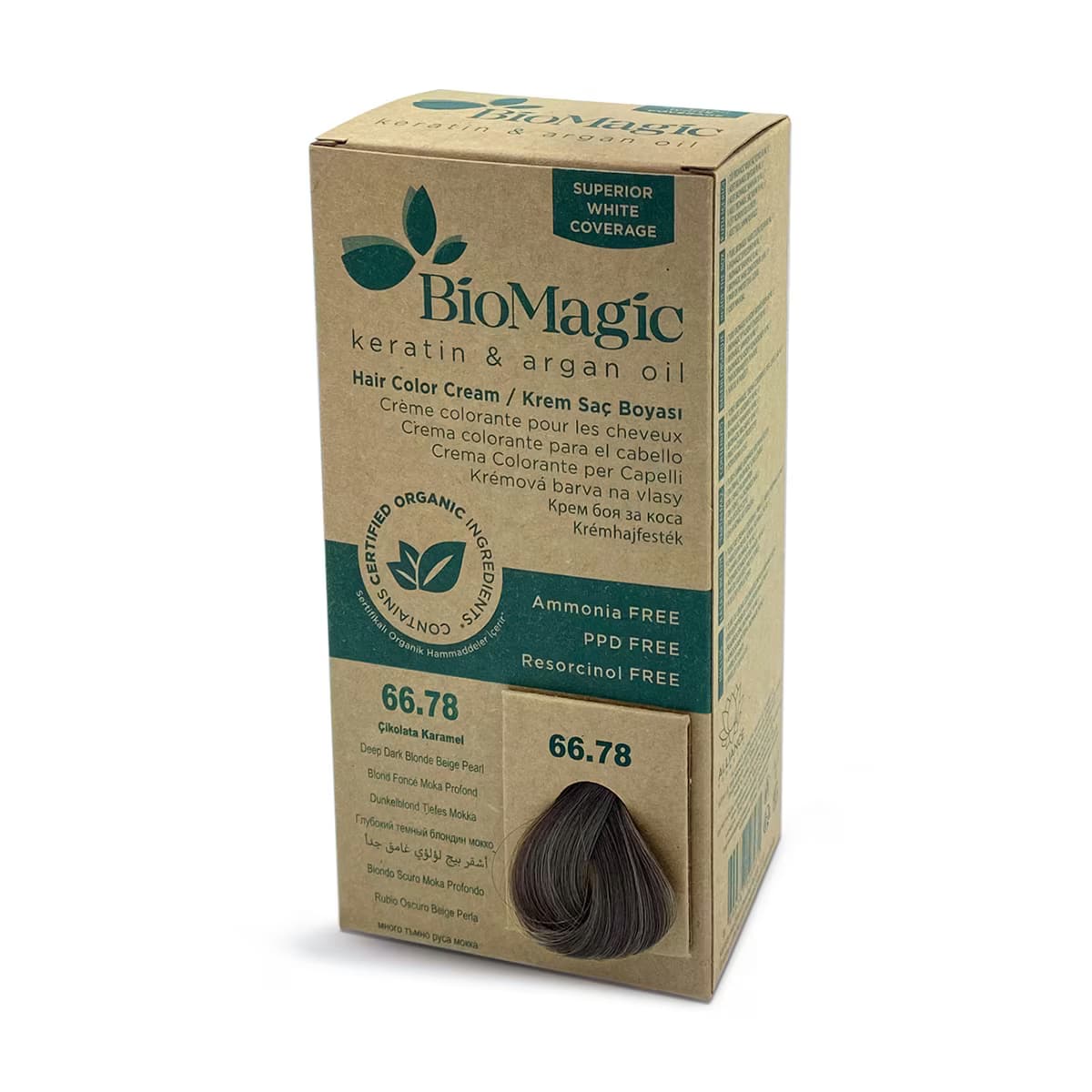 Biomagic Saç Boyası Çikolata Karamel No: 66.78 2