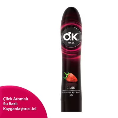 Okey Çilek Aromalı Jel Kayganlaştırıcı 100 ml