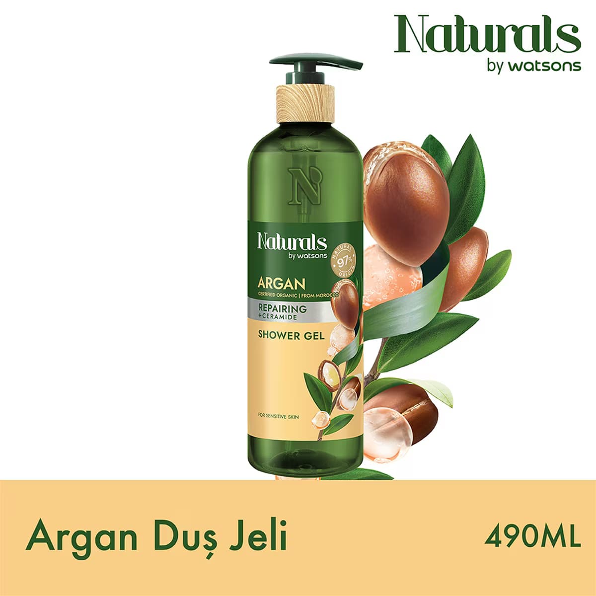 Naturals By Watsons Argan Duş Jeli 490 ml 4