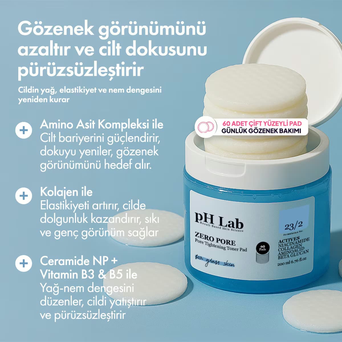Ph Lab Zore Pore Toner Pad 200 ml 5