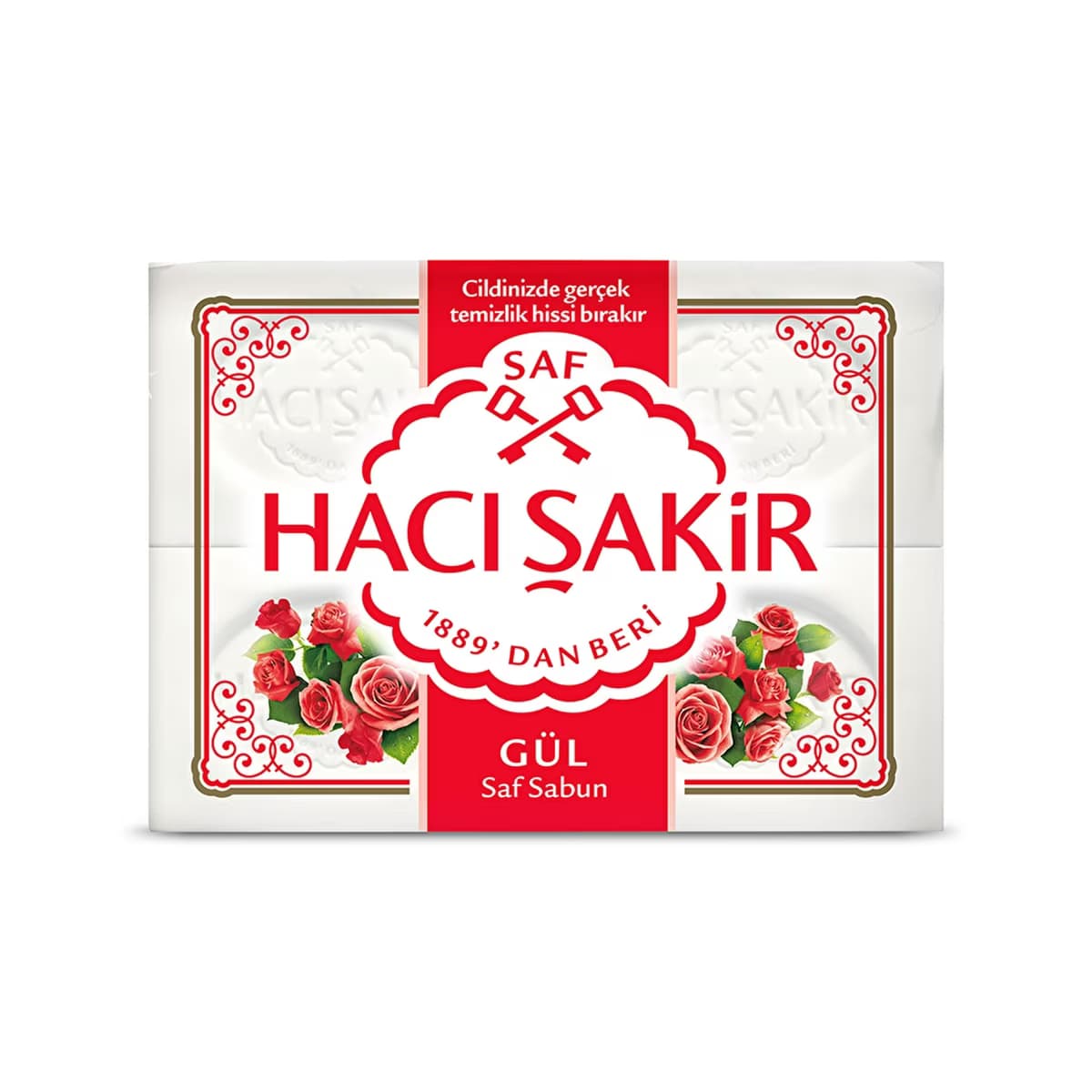 Hacı Şakir Gül Kalıp Sabun 150 gr x 4 - Gratis