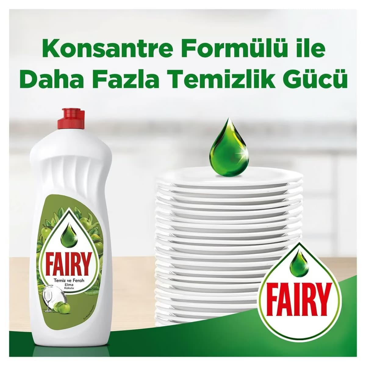 Fairy Sıvı Bulaşık Deterjanı Elma 650 ml 4