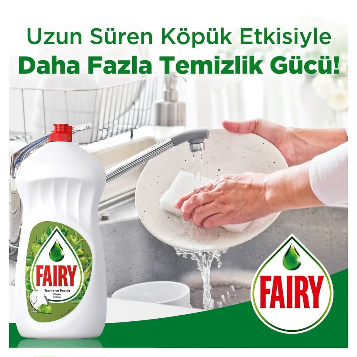 Fairy Sıvı Bulaşık Deterjanı Elma 650 ml 5