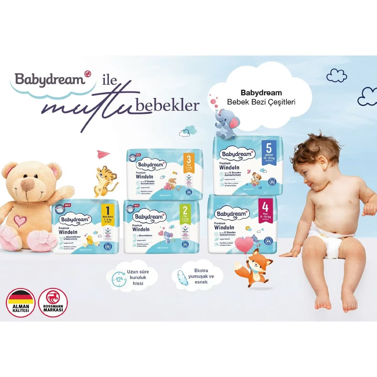 Babydream Bebek Bezi 3 Beden 46'lı 2