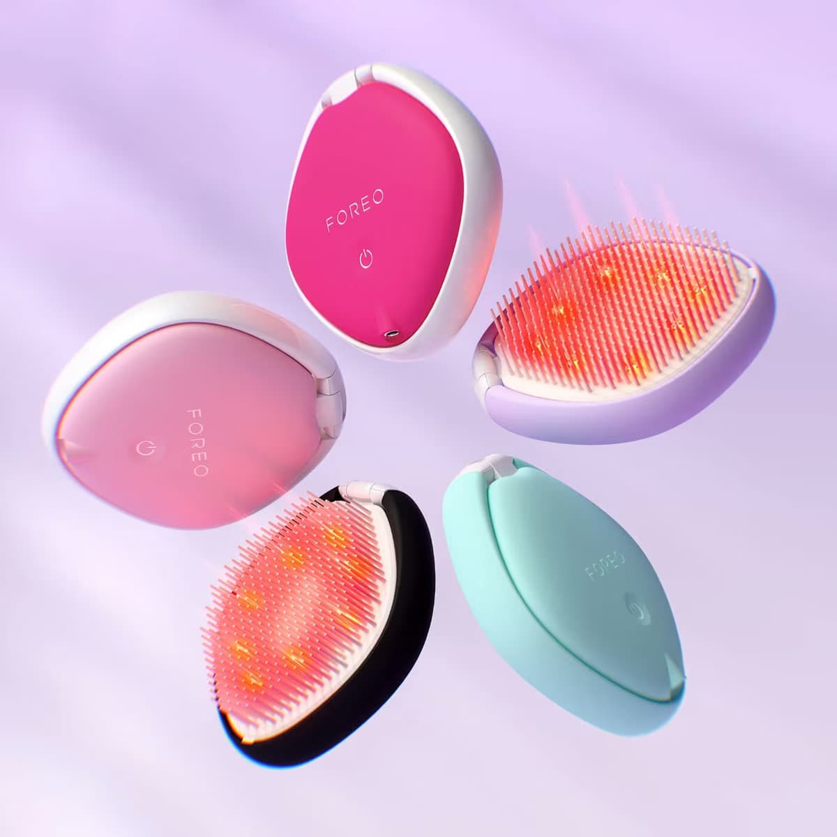 Foreo Flip Play Kırmızı Işıklı Saç Fırçası Pink 4